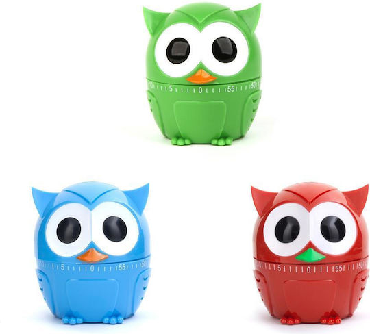 Kikkerland Analog Küchentimer Owl Countdown Green KT36B