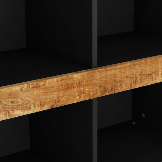 Βιβλιοθήκη Μαύρη 85x33x75εκ.
