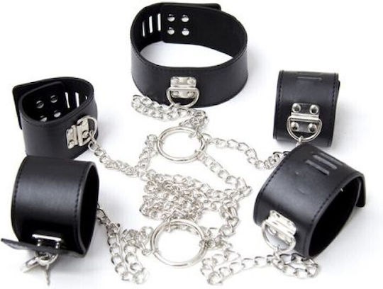 Toyz4lovers Chain Hogtie Guler în Culoare Negru
