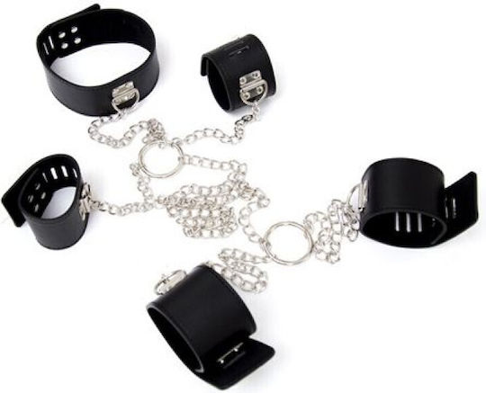 Toyz4lovers Chain Hogtie Guler în Culoare Negru
