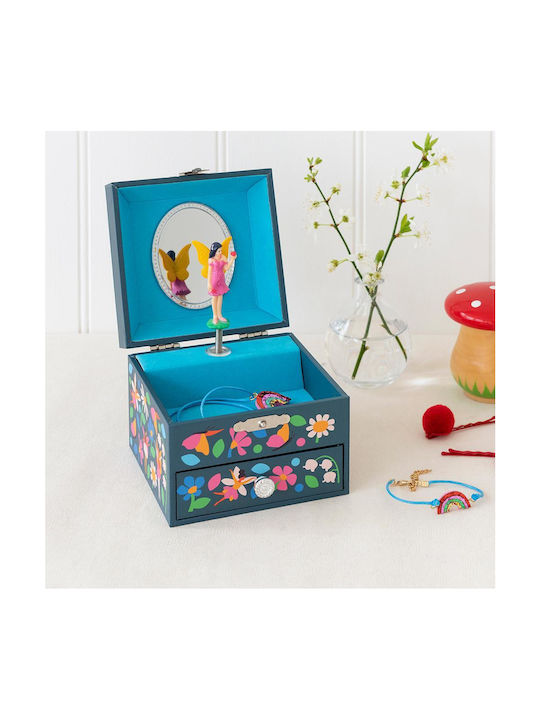 Tender Leaf Toys Caseta De Bijuterii Pentru Copii Fairies Garden Albastru Deschis
