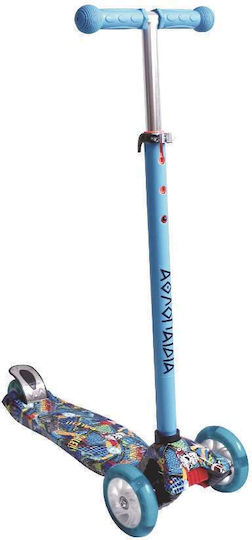 Athlopaidia Kids 3-Wheel Scooter for 3+ Years Light Blue