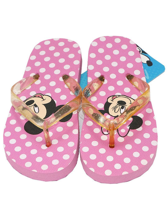 Disney Kids' Flip Flops Minnie Pink