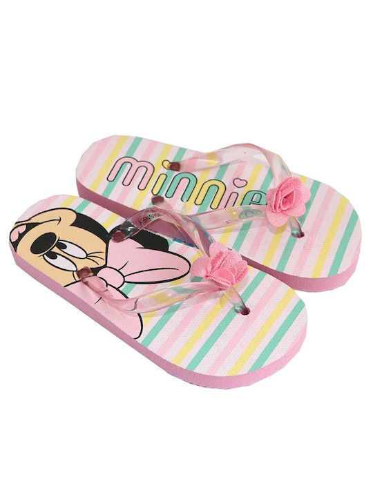 Disney Παιδικές Σαγιονάρες Flip Flops Minnie Ροζ