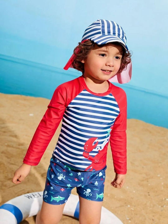 Babykids Kids Swimwear Swimwear Set with Hat Blue
