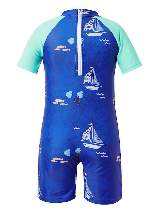 Babykids Kids Swimwear One-Piece Sunscreen (UV) Blue