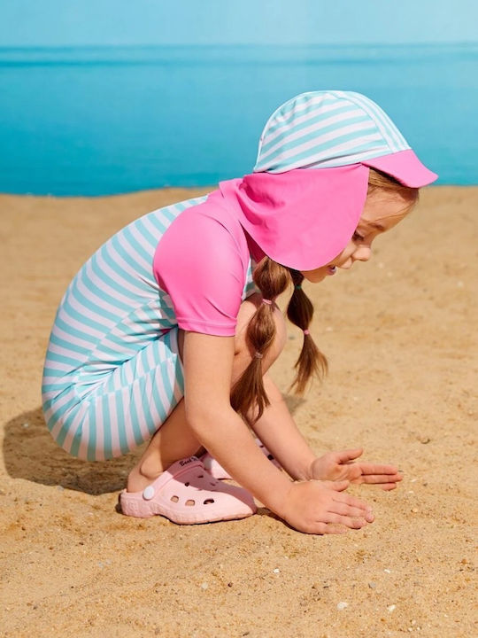 Babykids Παιδικό Μαγιό Ολόσωμο με Καπέλο Γαλάζιο