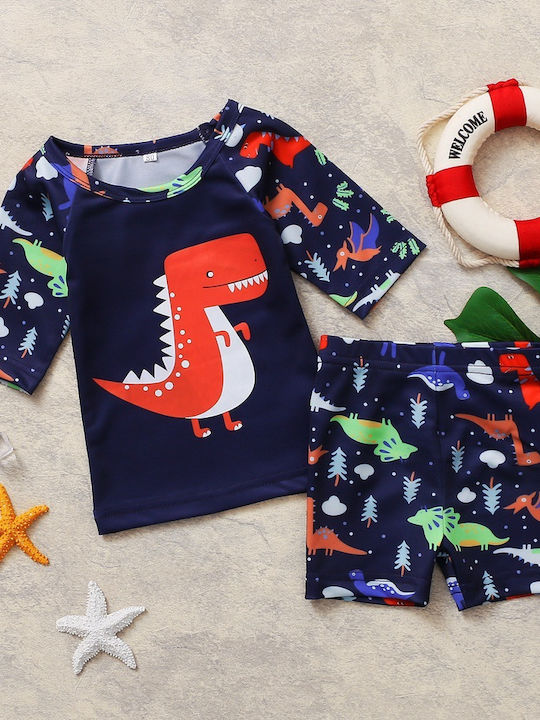 Babykids Costum de baie pentru copii Set Albastru