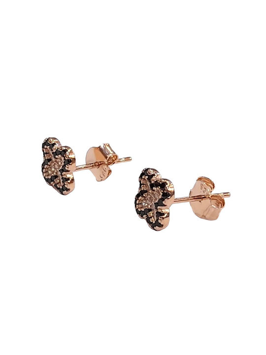 Prince Silvero Earrings made of Silver Gold Plated with Stones