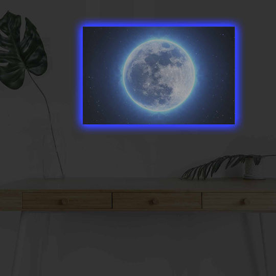 Painting on Canvas with LED Lighting 45x45cm
