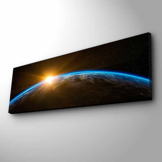 Gemälde auf Leinwand mit LED-Beleuchtung 90x90cm