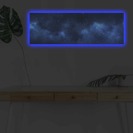 Πίνακας σε Καμβά με LED Φωτισμό 90x90 cm