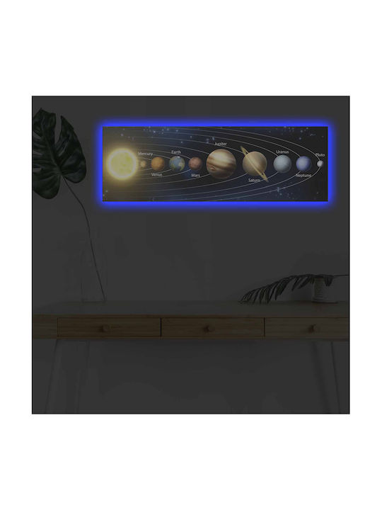 Πίνακας σε Καμβά με LED Φωτισμό 90x90cm