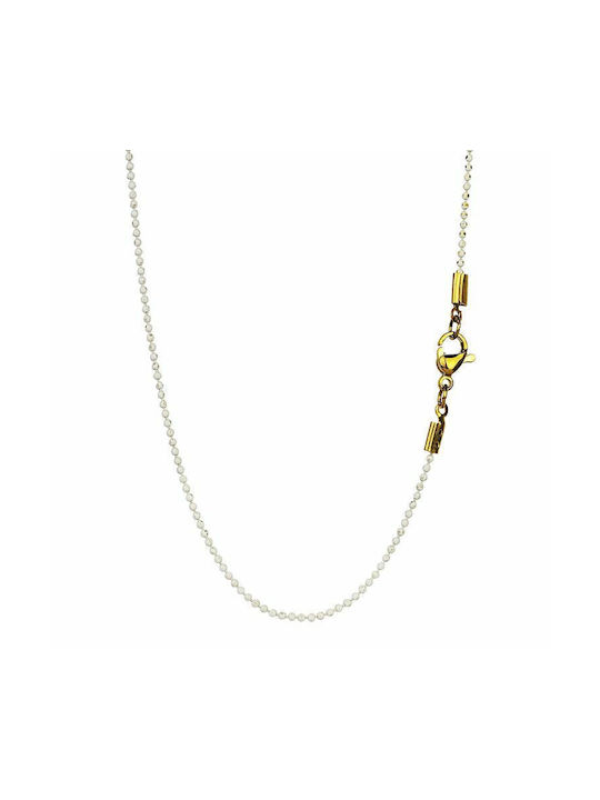 Amor Amor Necklace with design Butterfly Gold Plated with Pearls