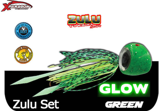 X-Paragon Artificial Bait Octopuses Fluorescent 125g Glow Green