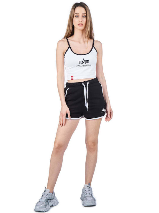 Women's Summer Crop Top with Straps White