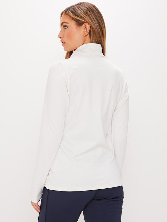 8848 Altitude Women's Athletic Blouse Long Sleeve White