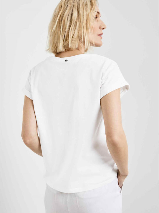 Gerry Weber Γυναικείο T-shirt Λευκό