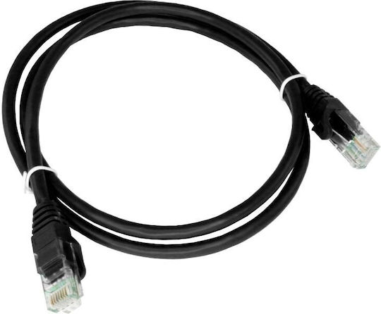 A-LAN U/UTP Cat.6a Ethernet Network Cable 0.25m Black