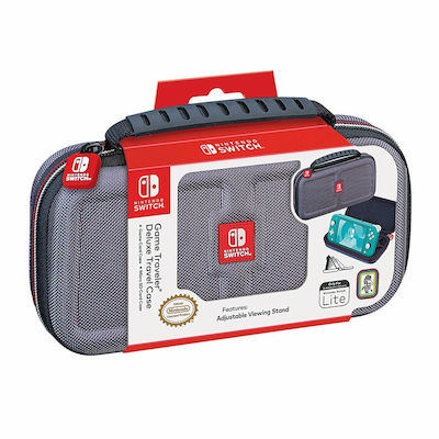 Bigben Interactive Deluxe Υφασμάτινη Θήκη Μεταφοράς για Κονσόλα Switch Lite Γκρι