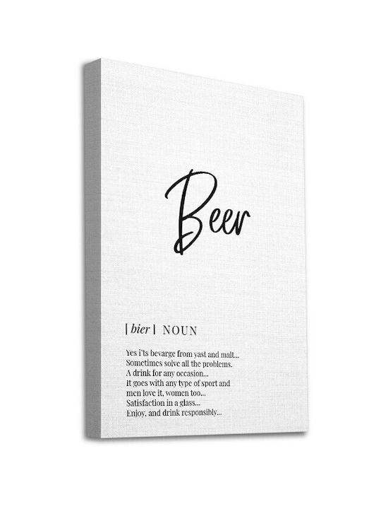 Walls Beer Πίνακας σε Καμβά 20x30cm