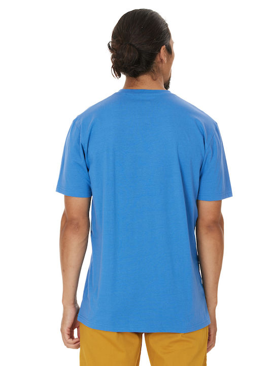 Cruz Beachlife Herren T-Shirt Kurzarm Blau