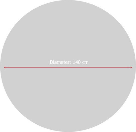 Chilai Home Παιδικό Χαλί Γκρι Στρογγυλό με Διάμετρο 140cm