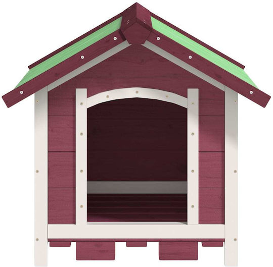 vidaXL Dog House Wooden Outdoor Green 65x65x61.5cm