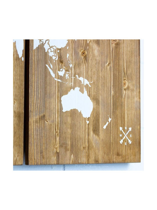 Threefold Wooden Painting 60x90cm