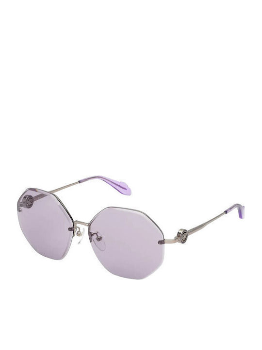 Blumarine Ochelari de soare Argintiu cu Cadru & Violet Lentilă Blumarine Ochelari de soare Argintiu cu Cadru & Violet Lentilă