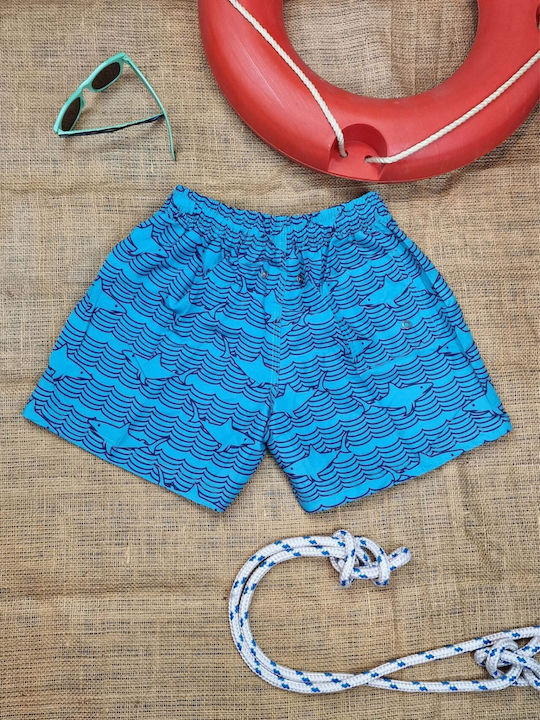 Senses Kids Swimwear Swim Shorts Light Blue