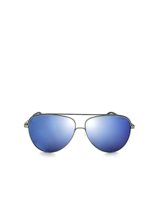 Polaroid Sonnenbrillen mit Silber Rahmen und Blau Polarisiert Spiegel Linse PLD2054/S 6LB/62