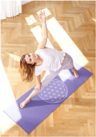 Yogistar Στρώμα Γυμναστικής Yoga Μωβ (183x61x0.4cm)