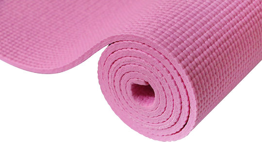 MegaFitness Στρώμα Γυμναστικής Yoga Ροζ (173x61x0.6cm)