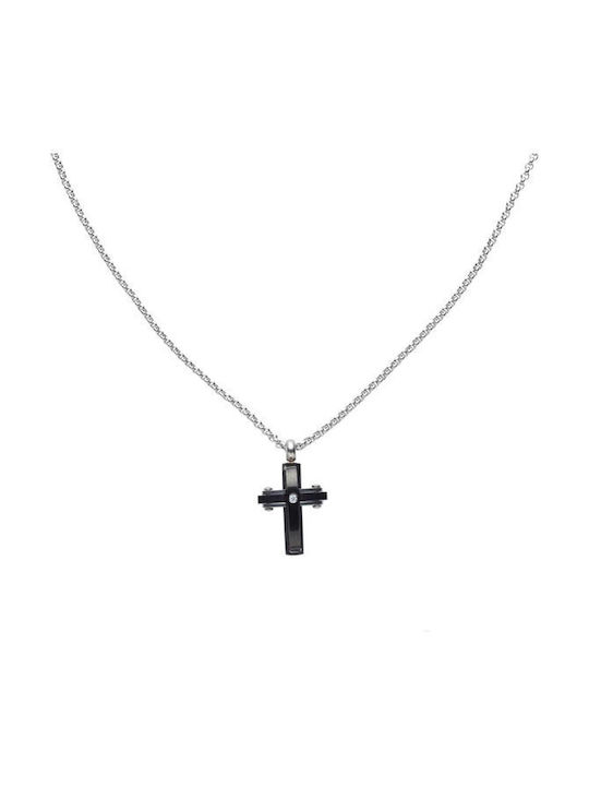 U.S. Polo Assn. Herren Kreuz aus Stahl mit Kette