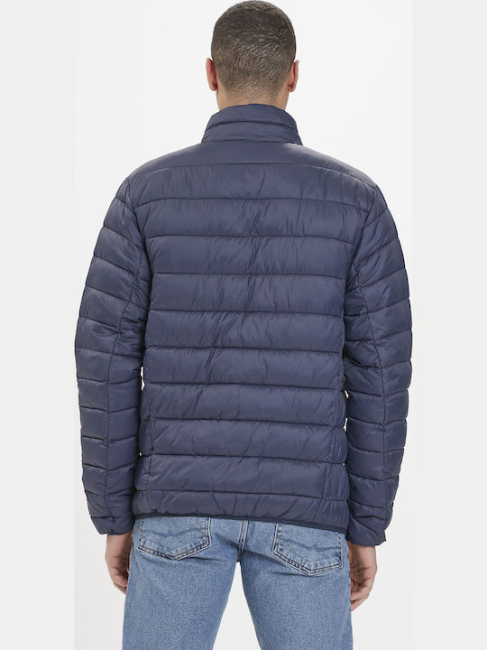 Χειμωνιάτικο Μπουφάν Puffer Navy Μπλε