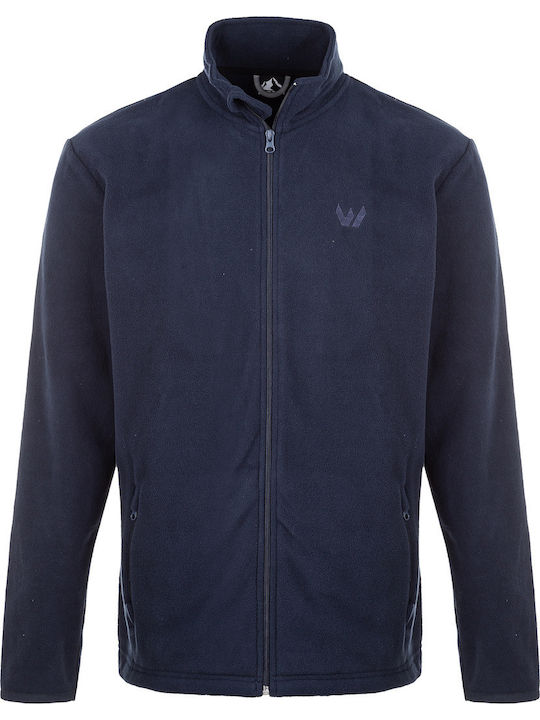 Ανδρική Ζακέτα Fleece Navy Μπλε