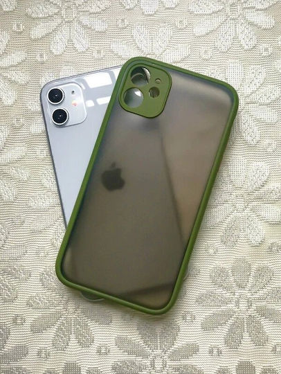 Go Clever Back Cover Σιλικόνης Χακί (iPhone 13 Pro Max)