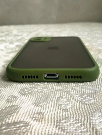 Go Clever Milky Back Cover Σιλικόνης Χακί (iPhone 12 Pro Max)