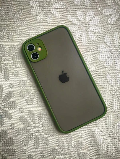 Go Clever Milky Back Cover Σιλικόνης Χακί (iPhone 12 Pro Max)