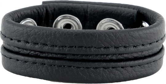 Kinksters Cock Δαχτυλίδι Πέους Δερμάτινο Μαύρο 3121-2381