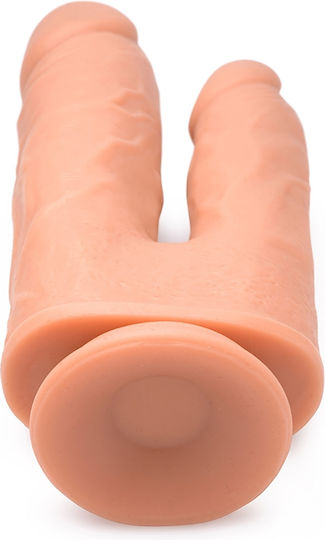 Curve Toys Double Vibrator with Remote Control 20.5cm Flesh