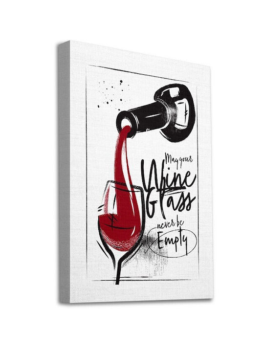 Walls Red Wine Glass Πίνακας σε Καμβά 40x50cm