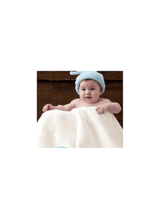 Manterol Casa Blanket Spanish Cot Cotton White 110x140cm