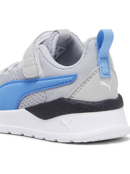 Anzarun Lite Kids Sports Shoes Running with Hoop & Loop Closure Gray