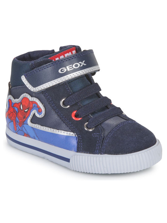 Geox Παιδικά Sneakers High Navy Μπλε