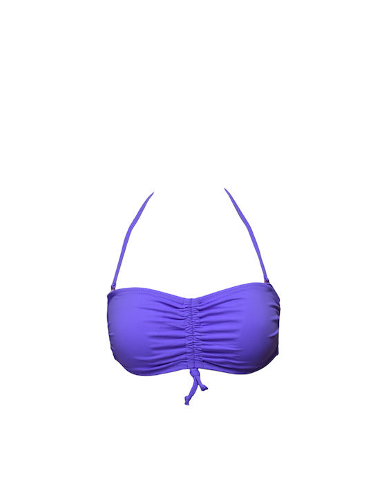 Strapless Bikini with Detachable Straps Lilac