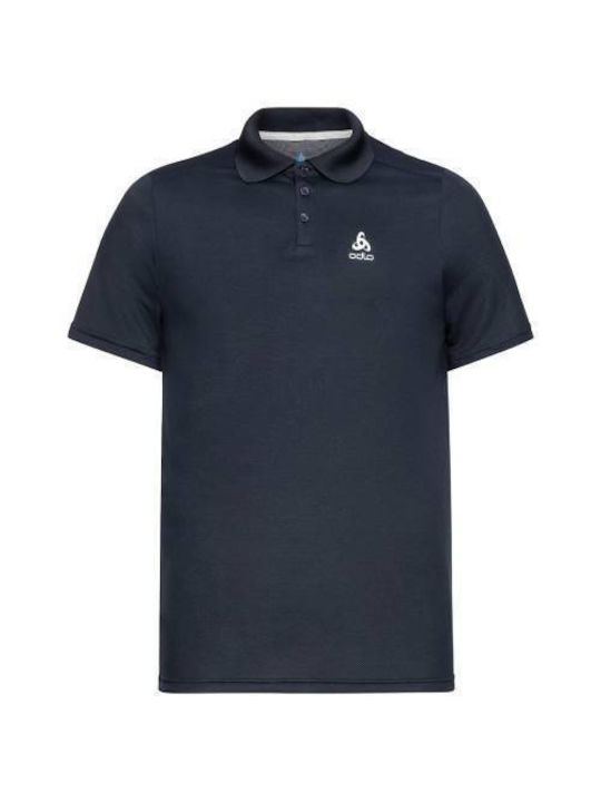 Odlo Men's Short Sleeve Blouse Polo Navy Blue