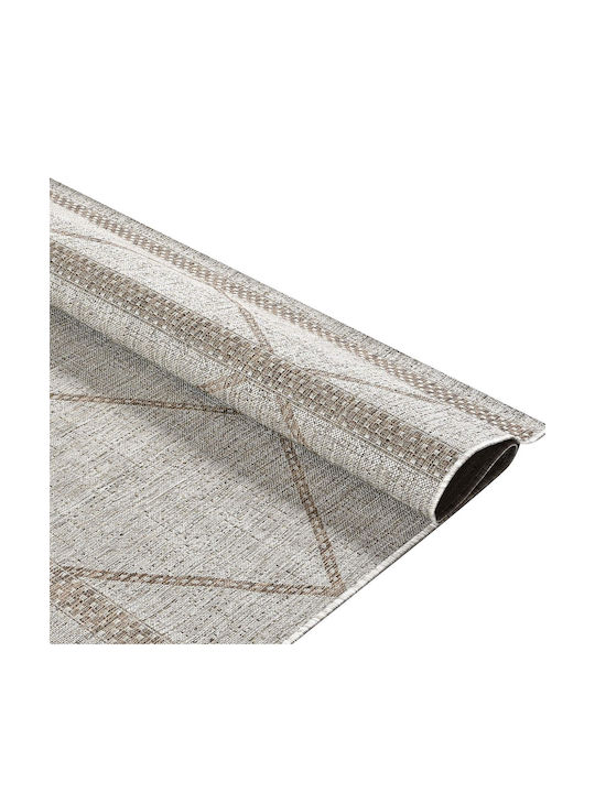 Polcarpet Rug Rectangular Summer Wicker Ecru