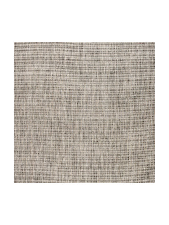 Polcarpet Rug Rectangular Summer Wicker Beige